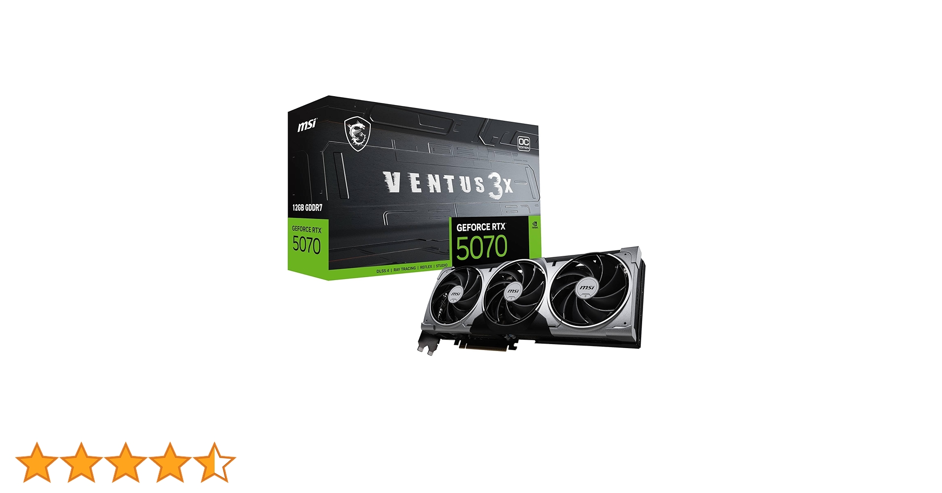 グラフィックボード・グラボ・ビデオカード MSI GEFORCE RTX 5070 Ti VENTUS 3X MSI GeForce RTX™ 5070 Ti 16G VENTUS 3X OC